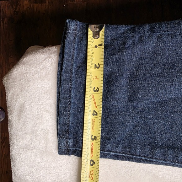 Loft The Curvy Skinny Dark Blue Jeans, Button Fly, Stretchy Size 31 / 12 - Picture 5 of 10